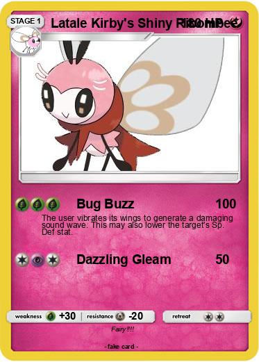 Pokemon Latale Kirby's Shiny Ribombee