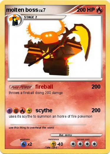 Pokemon molten boss