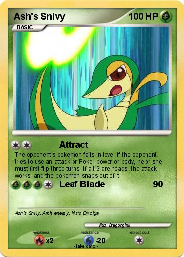 Pokemon Ash's Snivy