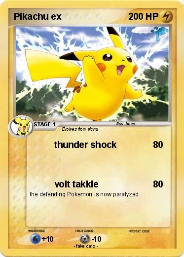Pokemon Pikachu ex