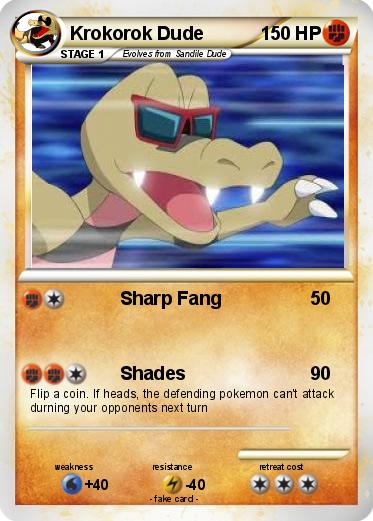 Pokemon Krokorok Dude