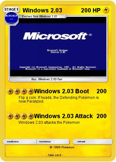 Pokemon Windows 2.03