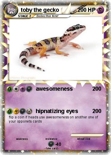 Pokemon toby the gecko