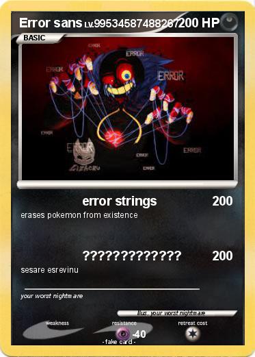 Pokemon Error sans