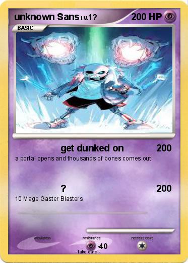 Pokemon unknown Sans