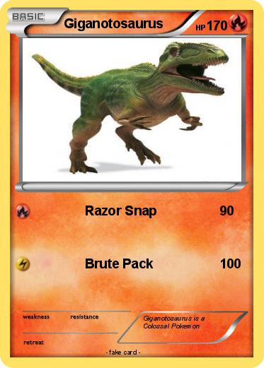 Pokemon Giganotosaurus