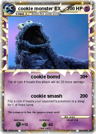 Pokemon cookie monster EX