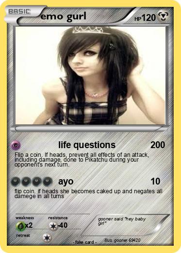 Pokemon emo gurl Pokemon emo gurl