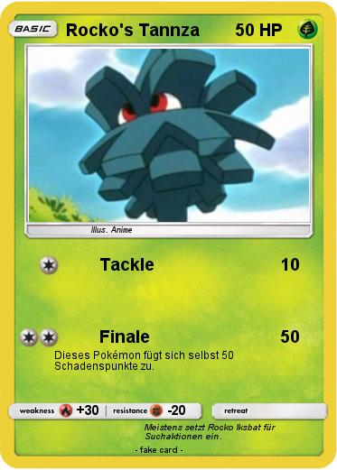 Pokemon Rocko's Tannza