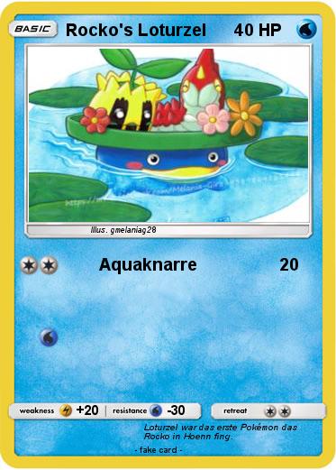 Pokemon Rocko's Loturzel