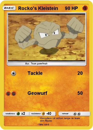 Pokemon Rocko's Kleistein