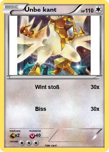 Pokemon Unbe kant