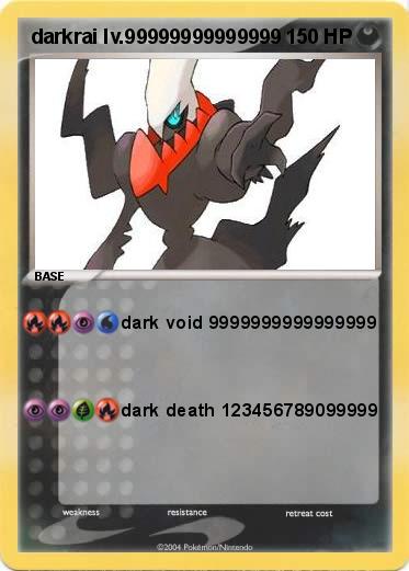 Pokemon darkrai lv.99999999999999