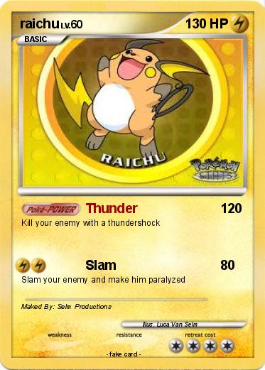 Pokemon raichu