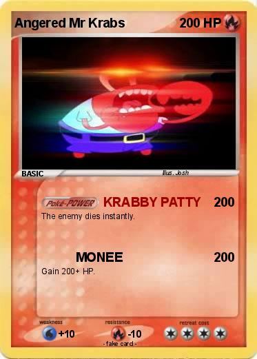 Pokemon Angered Mr Krabs