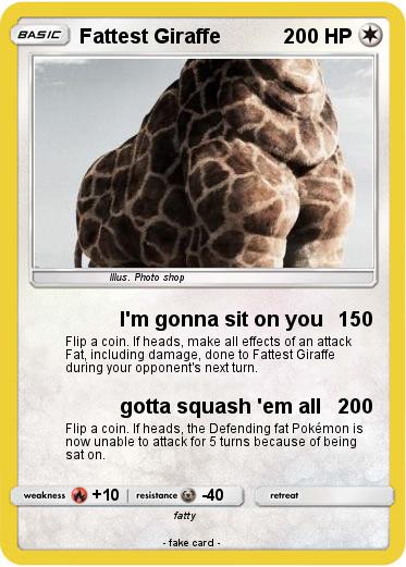 Pokemon Fattest Giraffe