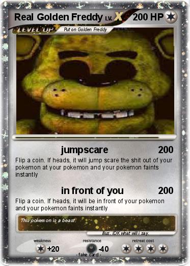 Pokemon Real Golden Freddy