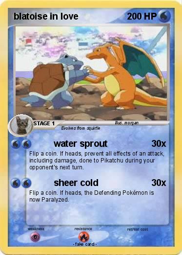 Pokemon blatoise in love