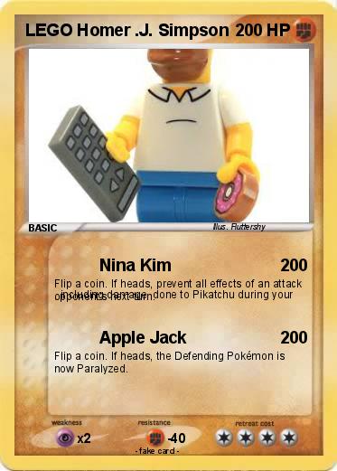 Pokemon LEGO Homer .J. Simpson