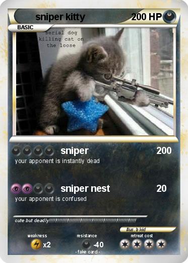 Pokemon sniper kitty