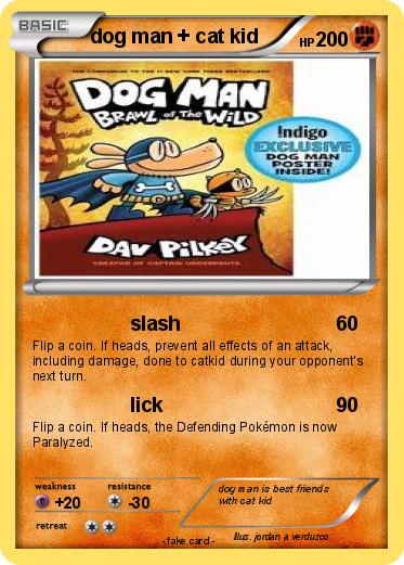 Pokemon dog man + cat kid