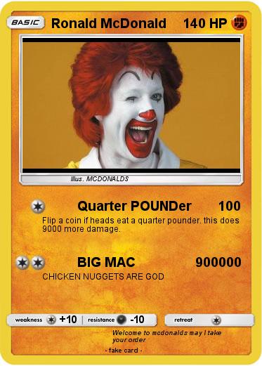 Pokemon Ronald McDonald