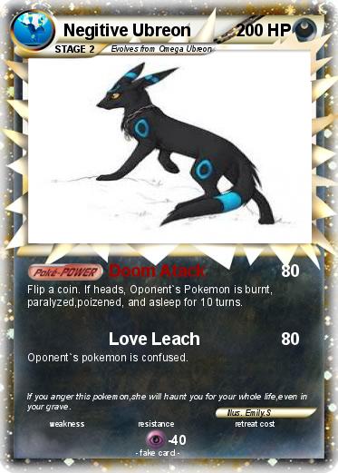 Pokemon Negitive Ubreon