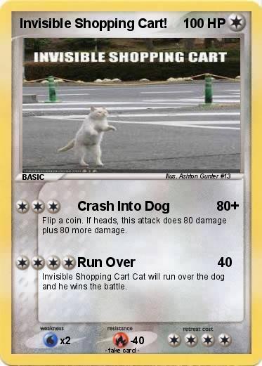 Pokemon Invisible Shopping Cart!