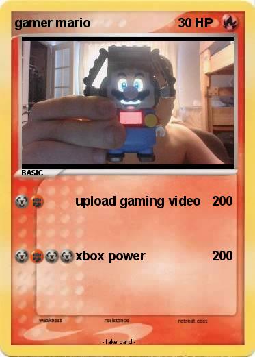 Pokemon gamer mario