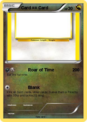 Pokemon Card == Card