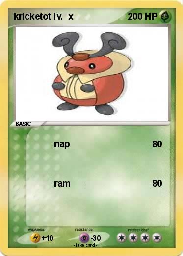 Pokemon kricketot lv.  x