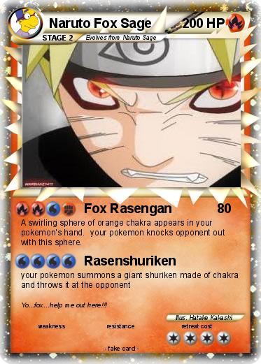 Pokemon Naruto Fox Sage