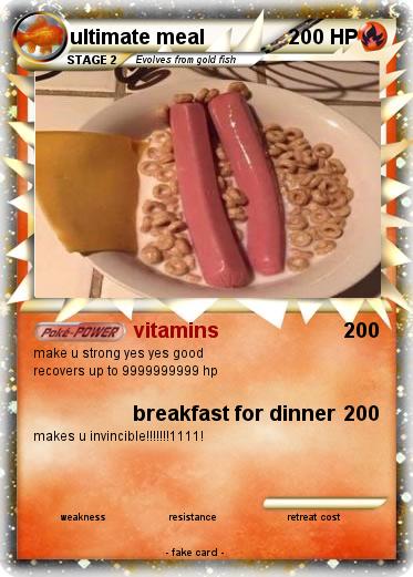 Pokemon ultimate meal
