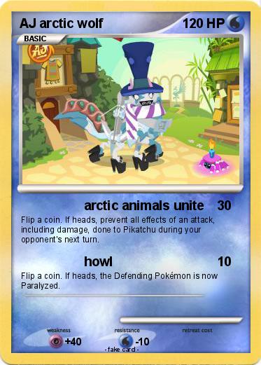 Pokemon AJ arctic wolf