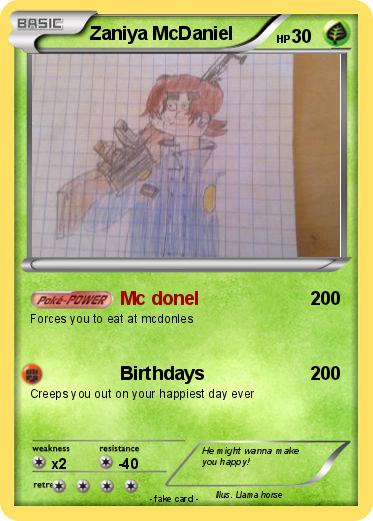 Pokemon Zaniya McDaniel