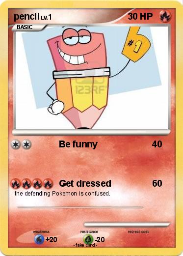 Pokemon pencil