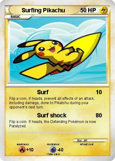 Pokemon Surfing Pikachu