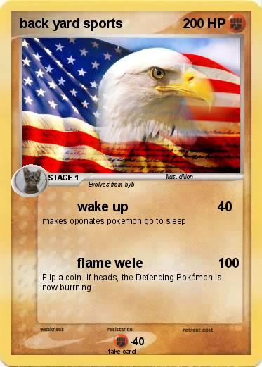 Pokemon back yard sports