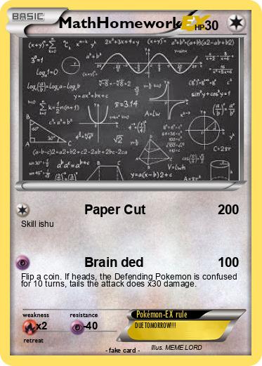 Pokemon MathHomework