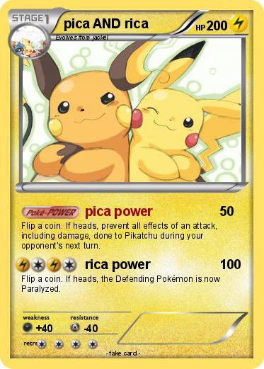 Pokemon pica AND rica