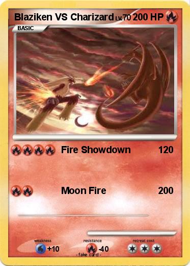Pokemon Blaziken VS Charizard