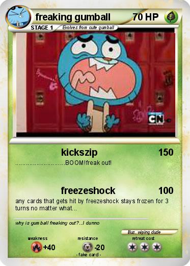 Pokemon freaking gumball