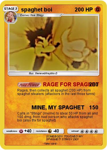 Pokemon spaghet boi