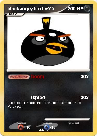 Pokemon blackangry bird