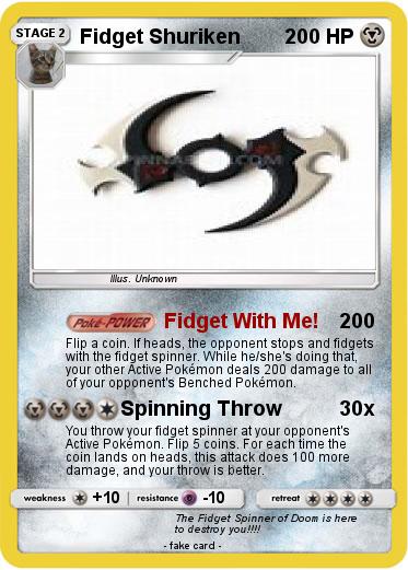 Pokemon Fidget Shuriken