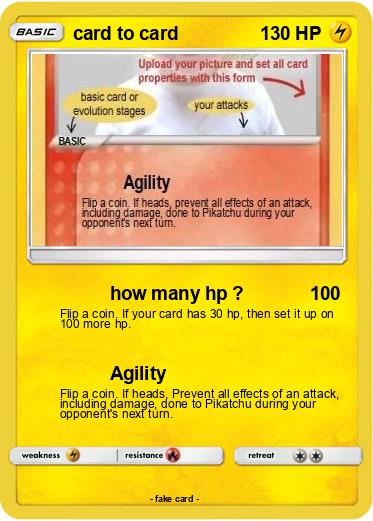 Pokemon card to card