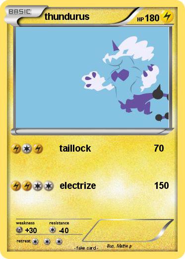 Pokemon thundurus Pokemon thundurus