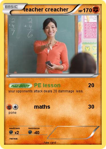 Pokemon teacher creacher