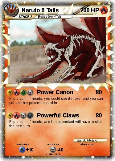 Pokemon Naruto 6 Tails