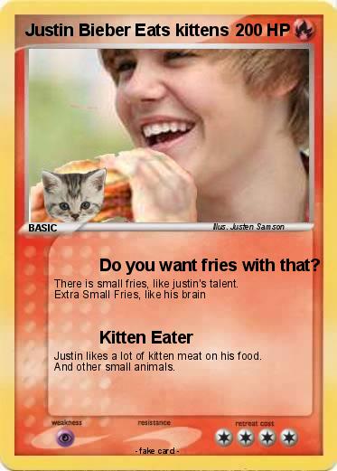 Pokemon Justin Bieber Eats kittens